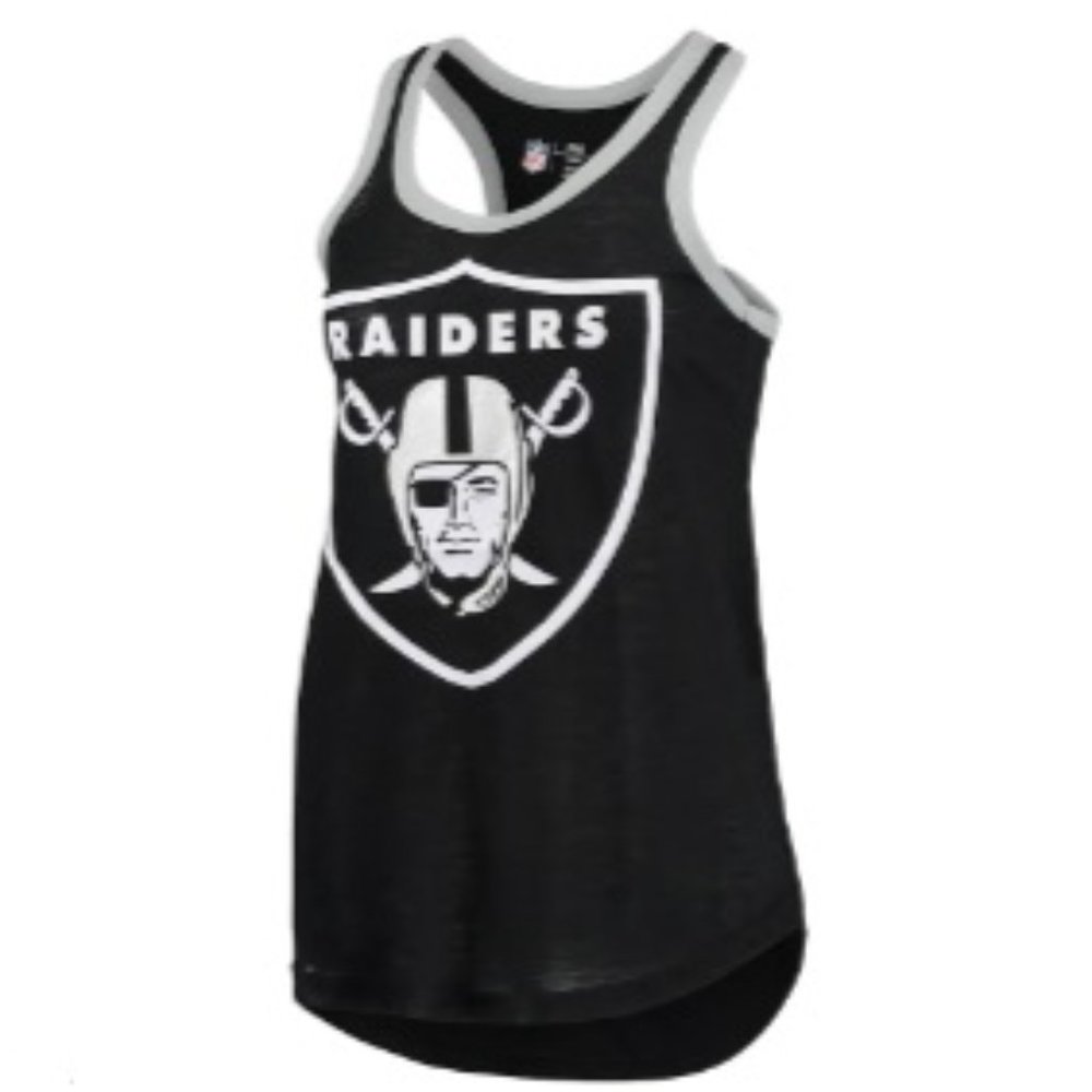 Las Vegas Raiders Women's Tater Burnout Tank Top - Black XXL